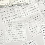 10 Blatt kreative Tagebuch-Aufkleber, Cartoon-Aufkleber für Notizbücher & Kunstgepäck-Aufkleber