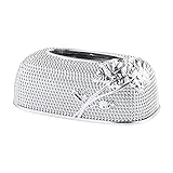 Europäische Taschentuchbox, dekorativer Taschentuchhalter, Gesichtstaschentuch-Abdeckung, Box, Zuhause, Hotel, Auto, Serviettenhalter (Silber)
