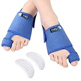 Hallux Valgus Schiene Tag und Nacht, Hallux Valgus Korrektur Bandage Nachtschiene Mit Arch Support Gel Pads und Fersengurt, Bunion Corrector für überlappende Zehe, flacher Fuß, Hammer Schmerzlinderung