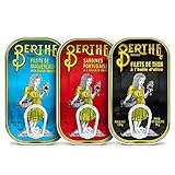 Portugiesische Konserven Set | Makrelenfilets | Thunfischfilets | Sardinen | Berthe | Ramirez | Portugal