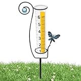 Regenmesser | Frostbeständiger Präziser Regenmesser Für Draußen,Wetterinstrumente für Boden, Einfahrt, Terrasse, Hof, Wanderweg, Blumenbeet, Spalier, Bauernhof, Rasen, Garten