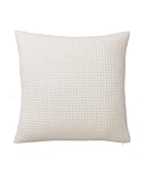 Barefoot Living Pina Deko Kissenhülle 50x50 cm I 50% Leinen & 50% Baumwolle (BCI) Made in Portugal I Zierkissen ohne Füllung Sofakissen Kissenbezug Couchkissen - Naturweiß