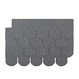 Dachschindeln mit einer Einzelstücklänge von 1000 ± 3mm,Einzelstückbreite von 333 ± 3mm,Einzelstückdicke von ≥ 2,7mm einer Pflasterfläche von 3,1 Quadratmeter pro Pac Grau Fischschuppentyp