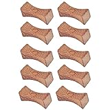 10 Stück Essstäbchen Ablagen, Legierung Essstäbchen Halterung, Fallfest Stäbchen Halter, für Tisch Besteck Set, Restaurants Zubehör(Braun)