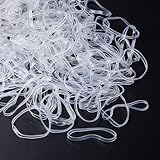 liuchanghe Haargummis, 1000 Stück Haargummis Klein, Elastische Haargummis, Mini Transparent Haargummi, Passend für Kinder Haar Zöpfen Hochzeitsfrisur, Kleine Dreadlocks