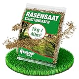 ATHLON TOOLS Schattenrasen-Samen 1kg / 40m² für das Frühjahr - Rasensamen schnellkeimend - Rasensaat Rasen-Nachsaat