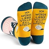 Ich Würde Lieber Volleyball Spielen Socken Geschenke für Männer und Frauen