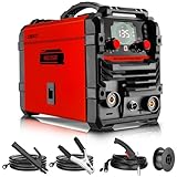 MIG Schweißgerät 135Amp: DEKOPRO 220 Volt Flusskern MIG/Lift TIG/Stick 3-in-1 Schweißmaschine IGBT-Wandler Portable Set für Hausbesitzer und Heimwerker