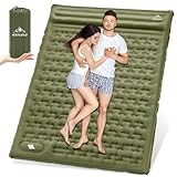 IEEILULU Isomatte Selbstaufblasend 2 Personen, 196x140cm Matratze Camping, 12cm Verdickte Selbstaufblasende Camping Isomatte, Aufblasbare Schlafmatten für Outdoor Wandern Zelt Backpacking (Grün)