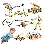 Konstruktionsspielzeug,110-teiliges Gebäude Kit,pädagogisches Bauspielzeug Set,für Kinder im Alter von 4, 5, 6, 7, 8, 9, 10, 11, 12 Jungen und Mädchen,kreative und lehrreiche Kinderspielzeugprojekte