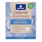 Bullrich Heilerde Tuchmaske + Hyaluronsäure | Spender der Haut Feuchtigkeit | Vegan | 1 Tuchmaske