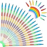 Vicloon Wachsmalstifte, 20 Stück Stapelbare Buntstifte kinder, Baustein Buntstifte 11 Farben, Kinder Malstifte Spielzeug für kinder Malerei Geschenk Büro Schulbedarf