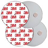 König Design Rauchmelder Magnethalter 3 Stück Selbstklebende Magnethalterung für Rauchmelder Ø 40mm schnelle & sichere Montage ohne Bohren und Schrauben für alle Feuermelder und Rauchwarnmelder