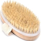 Retoo Trockenbürste Körperbürste Peelingbürste Massagebürste Badebürste zum Entfernen Abgestorbener Haut Cellulite Verbessert Lymphfunktionen Peeling