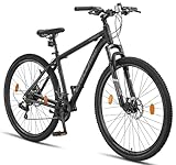 Chillaxx Bike Legend Aluminium 24, 26, 27,5 und 29 Zoll Mountainbike MTB Fahrrad für Jungen Mädchen Herren und Damen 21 Gang Schaltung Herrenrad Damenrad (29 Zoll, Schwarz Disc-Bremse)