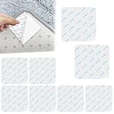 8 Stück Teppich Antirutschunterlage für Teppich, Teppichgreifer Antirutschmatte, Waschbare Teppichklemmen, Wiederverwendbare, Antirutschmatte für Hartholzböden, Rutsch Teppichunterlage (10×10cm)
