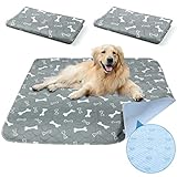 Baodan Waschbar Haustier-Urinunterlage, 2 Pack 90*80 cm Wiederverwendbare Welpenunterlagen Matte für Hunde, Schnell Absorbierend Puppy Pads für Hunde, Katzen, Meerschweinchen