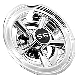 Orolotay 1 StüCk 8 Golf Wagen Rad Kappen, 5 Speichen Design Rad Kappe für Golf Wagen für Club Auto,