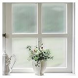 YHxFlux Vinyl-Fensterfolie, Sichtschutzfolie, dekorativ, mattiert, Sichtschutz, Fensterglas, 3D-Aufkleber für Badezimmer, Wohnzimmer, ohne Klebstoff, Vinyl für Fenster (45 x 200 cm)