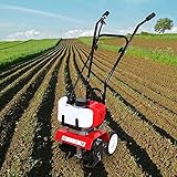 52CC Benzin Gartenfräse Motorhacke 2-Takt Direktantrieb Einachsschlepper Kultivator Bodenhacke Bodenfräse Fräse Mit Reifen