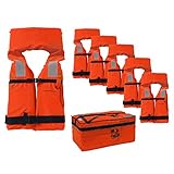 Marinepool 6 Stück Feststoff-Rettungsweste 100 Newton im Set