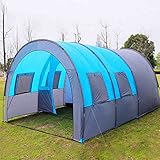 VDLLQYN, Tunnelzelt, Outdoor-Campingzelte mit Schlafzimmer, großer Platz for 5/8 Personen, tragbares, leichtes, wetterfestes Campingzelt for Partys, Picknicks, Reisen, Camping, Familienzelte, Untersch