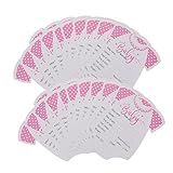 ERINGOGO 20St Monat Aufkleber Babyparty-Andenken für Willkommen geburtskarten babyratgeber Babyberatungskarten Vorhersageratschläge Hochwertige selbstklebende Aufkleber Rosa