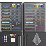 2-Pack Acryl magnetische Chore Chart für Kinder-klar