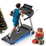 Kitopa Laufband für Zuhause, Treadmill bis 7PS und 20KM/H, Profi Große Lauffläche Laufband mit 18 Steigung, Laufbander Klappbar mit interaktivem LCD-Display & Bluetooth, Laufbander bis 180KG