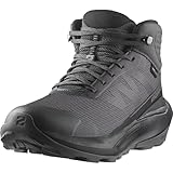 Salomon Elixir Tour Mid Waterproof Women's Hiking Shoes, Optimal Comfort, Soft Ride, and Weatherproof, Asphalt, 10