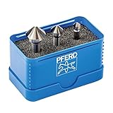 PFERD HSS Kegel-/Entgratsenker-Set, 3-tlg. | 90°, Ø 6,3-16,5 mm, DIN 335 C | 25202152 – zum Versenken von 90°-Schrauben
