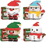 Weihnachtsbausteine ​​Spielzeug, Mini -GebäUdefiguren,Mini -Bausteine ​​Weihnachtskalender 2025, Weihnachtsspielzeuggeschenkgeschenk Aus 6 Jahren, Kinder, Erwachsene, Jungen, MäDchen (A)