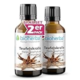 BIOHERBA 2 Teufelskralle Harpagophytum procumbens - Tinktur 50 ml - Mit Riboflavin für Energiestoffwechsel & Zellschutz, Unterstützt vor oxidativem Stress, Vegan, PZN 17187250