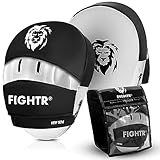 FIGHTR® Premium Handpratzen - Ideale Polsterung & Stabilität | Boxhandschuhe für Kampfsportarten inkl. Tragetasche | Focus Pads für Boxen, MMA, Muay Thai, etc.