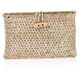 Ipetboom Bambus Aufbewahrungsbox mit Deckel Kleine Dekorative Aufbewahrungskorb für Multifunktionale Stapelbox zur Ordnung von Kleidung Dokumenten Eleganter Wohnaccessoire Organizer