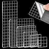 Acrylblock Set 6 Stück 3.1/3.8/5/7.5/10/6x16cm, Silikon-Stempel, Gitterlinien für Scrapbooking und Fotoalbum (5 mm Dick)