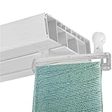 Bestlivings 8 Stück Transparente Schlaufengleiter für 5cm breite Schlaufen - zum aufhängen von Schlaufenschals, Gardine mit Schlaufen