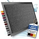 Bodenständig® Saubere Schuhe Dank saugstarkem Stoff (robust) perfekte Größe Anthrazit in 40x60cm - Fußmatte innen, Fussmatte innen - Schmutzfangmatte für innen Türmatte