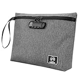 Hellery Geruchsschutzbeutel mit Innenpreis Taschen Geruchsbeweis Hülle Kompakte Abschließbare Aufbewahrungstasche Geldbeutel für Riechende Gegenstände Männer