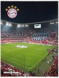 FC Bayern München Teppich Allianz Arena 100 x 130 cm rutschhemmend lärmhemmend Fan-Teppich Kinder-Teppich Vorleger Läufer Fußball FCB Bundesliga Rekord-Meister Mia san Mia Champions Leage