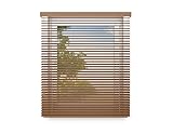 time4blinds - Holzjalousie Innen - Holz Jalousien Fenster Innen - aus Lindeholz - Holzrollos für Innen - Sichtschutz Wohnzimmer, Schlafzimmer - Breite 400mm bis 2400mm - Höhe 300mm bis 3000mm