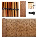 Schilfmatten Sichtschutz Zaun Garten Holz Bambus Balkon Sichtschutz 180 Hoch Schilfrohrmatte 120x600 Bambuszaun Rollen Für Den Garten-schattenspender Weidenmatte Natürlicher Schilfrohr Privacy Fence