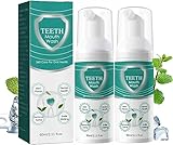 Teeth Total Care Mundspülung, Zahn-Mundspülung – löst alle Mundprobleme, Zahnaufhellungs-Mousse-Schaum, beseitigt Mundgeruch, verhindert Heilung von Karies (2 Stück)
