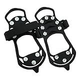 HOUZI Schuh Spikes Schuhkrallen Anti-Rutsch Steigeisen Spikes Schneekette für den Stiefel