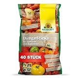 Neudorff Azet DüngeSticks für Tomaten und Erdbeeren – Bio Düngestäbchen für viele leckere Tomaten und Erdbeeren mit 2 Monaten Langzeitwirkung, 40 Stück