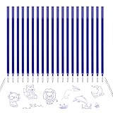 Skymico 24 Bunt Ersatzminen,[ 24 Pcs Dunkelblau 200m Schreiblänge ], Kompatibel Mit Legami Gelstiften,0.7mm-Nachfüllminen mit radierbarer Tinte –mittlere Stärke – Gel-Tintenrollermine