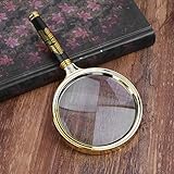 10 x Handlupe aus Glas, groß, für Senioren, Lesen, Inspektion, Schmuck, Erkundung