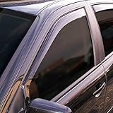 ClimAir Car Comfort Windabweiser Schwarz kompatibel mit Seat Ateca 2016- (Schwarze Fensterrahmen)