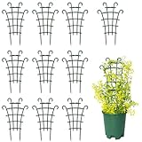 Rankgitter, Gitterspalier, Pflanzengitter, Pflanzen Rankhilfe, Kletterhilfe, für Pflanzengitter Strauchstütze Blumenstütze Rankhilfe für Kletterpflanzen Rankenhilfe für Pflanzen, 10 Stück