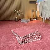 40 Stück ineinandergreifende Plüsch-Teppichfliesen für Boden, Schaumstoff-Puzzle-Spielmatten, 30 cm Schaumstoff-Bodenfliesen, 0,6 cm und 0,9 cm dick